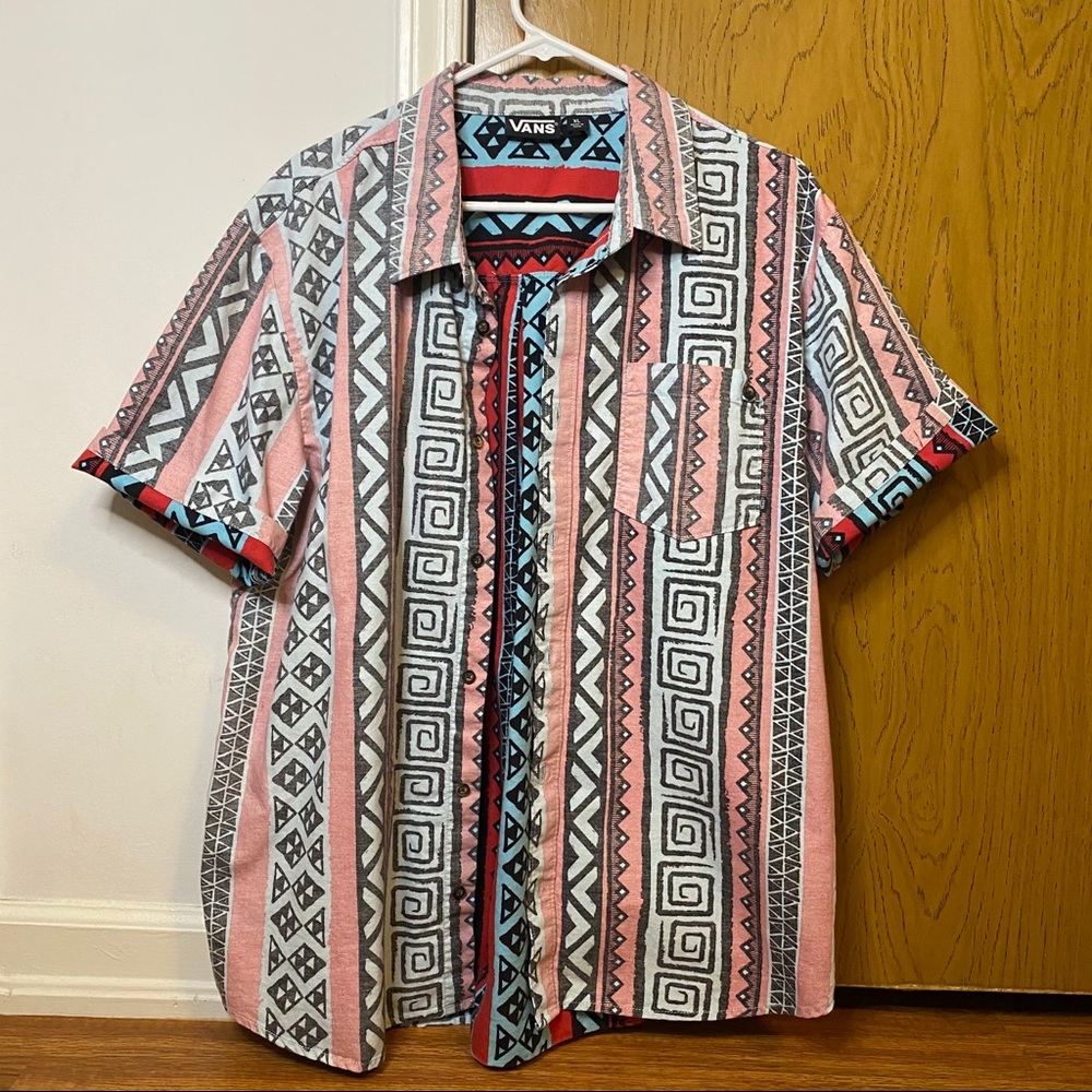 Vans tribal button up shirt Men’s XL